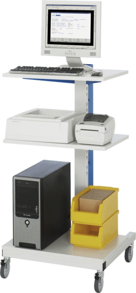 EDV-SÄULE 1MOBIL 650X650X1150MM GR/BL 07-6001F.11