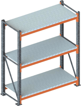 META Großfachregal MULTIPAL S B2225xT800xH3300 mm Grundfeld 5 Böden Fachlast 1700kg