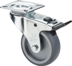 LENKROLLE 100MM A320 PLATTE GUMMIRAD GL FEST.A320.A80.100 4021885120269