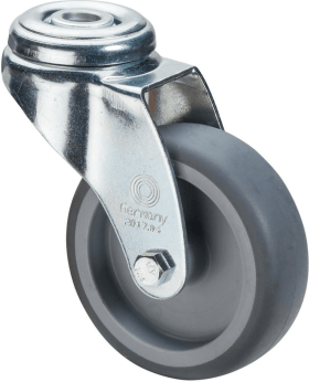 LENKROLLE 50MM A301 RÜCKENLOCH GUMMIRAD GLA301.A80.050 4021885114879