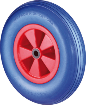 RAD PANNENSICHER D16.400 400MM POLY BLAU RADK. KST.ROT RL RILLENPR. 4021885102876