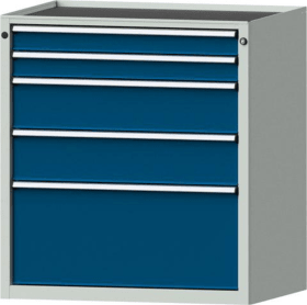 SCHUBLADENSCHRANK 3009 750X600MM 5 SL RAL 7035 /5010 999.132.0018