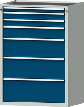 SCHUBLADENSCHRANK V910 MODELL 4005 V- RAL 7035/5010 999.132.0023