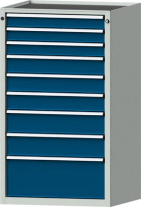 SCHUBLADENSCHRANK V760 MODELL 4006 V- RAL 7035/5010 999.131.0050