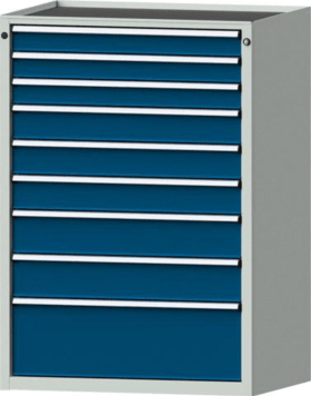 SCHUBLADENSCHRANK V910 MODELL 4006 V- RAL 7035/5010 999.132.0024
