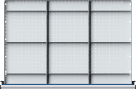 SCHUBLADENEINTEILUNGSSATZ FÜR FH 180MM 1/3 TEILU. F.SCHUBLADE 900X600MM 902.403