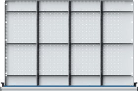 SCHUBLADENEINTEILUNGSSATZ FÜR FH 90MM 1/4 TEILU. F.SCHUBLADE 900X600MM 902.405
