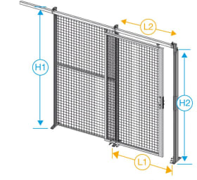 GITTERSCHIEBETÜR 2200X3000MM RAL7024 AY25022030BAAA003