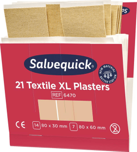 SALVEQUICK NACHFPACKUNG 6X21PFL. TEXTIL EXTRA GROSS 7310610064709