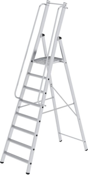 ML PLATTFROMLEITER 8 STUFEN GESAMTHÖHE 2,88M ARBEITSHÖHE BIS 3,85M 51098