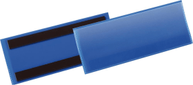 ETIKETTENTASCHE MAGNETISCH 1/2 A5 QUER BLAU MAGNETISCH 175707