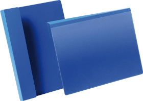 KENNZEICHNUNGSTASCHE B297XH210MM A4 QUER BLAU MIT FALZVE 50 STÜCK 172307