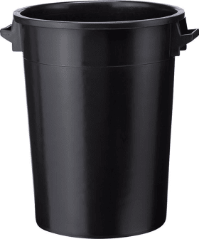 KUNSTSTOFF-TONNE SCHWARZ INHALT: 100L 2166