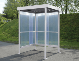 RAUCHERUNTERSTAND JENA 1720X1580X2360MM RAL 9002 GRAUWEISS 102100284