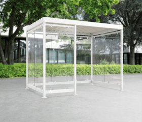 RAUCHERUNTERSTAND KÖLN K3 C/B RAL 7016/ 9002 3180X2165X2510MM 102000984