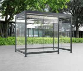 RAUCHERUNTERSTAND KÖLN K3 D/B RAL 7016/ 9002 3180X2165X2510MM 102000676