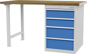 REIHENWERKBANK 4SL MIT SCHUBLADENBLOCK 03.20.580.4VA