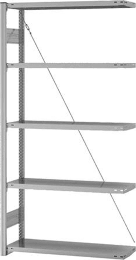 ANBAUREGAL EDELSTAHL 5 BÖDEN 2000X300X 1000MM HVA20310XM