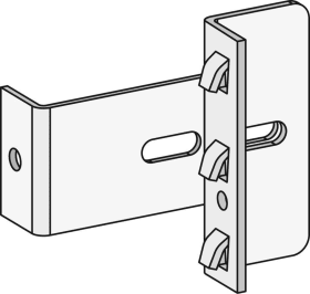 WANDVERANKERUNG EDELSTAHL F. EDELSTAHL- REGALE EW45
