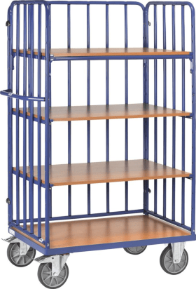 ETAGENWAGEN M.STREBEN 4 BÖDEN 1000X700MM 8312-1