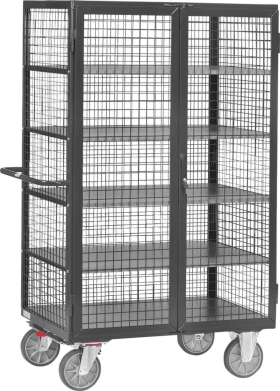 KASTENWAGEN 5393 GRAU 1200X780MM GITTER RIEGEL 5393-7016