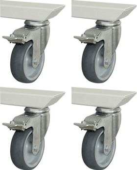 ROLLENSATZ ARBEITSTISCHE ADLATUS 150 4 LENKROLLEN M.FESTSTELLER 08-RS-150-4LF