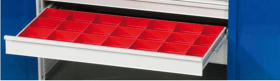 KLEINTEILEKÄSTEN FÜR SCHWERLASTSCHRANK 20-TLG. F.SCHUBLADE B650XT600MM 903.217