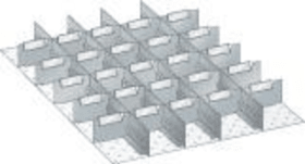 SCHLITZ/TRENNWAND-SET F. FH 75MM 27X36 E 29-TEILIG 100.235.000