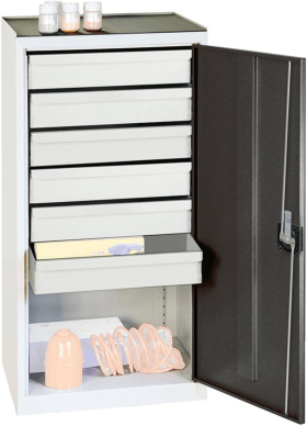 WERKZEUGSCHRANK S2000 RAL 7035/7016 6 SCHUBLADEN 100MM 2001671
