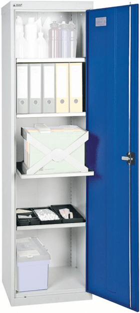 WERKZEUGSCHRANK S2000 RAL 7035/5010 4 VERZINKTE WANNENBÖDEN 2005074