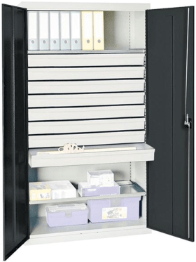 WERKZEUGSCHRANK S2000 RAL 7035/7016 2 WANNENBÖDEN 8 SCHUBLADEN 2008171
