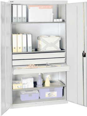 WERKZEUGSCHRANK S2000 RAL 7035/7035 3 WANNENBÖDEN 3 SCHUBLADEN 2008207
