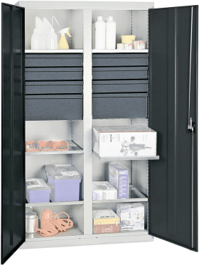 WERKZEUGSCHRANK S3000 RAL 7035/7016 6 SCHUB. 100MM 2 SCHU200MM 6WANNEN 3004771