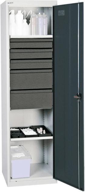 WERKZEUGSCHRANK S3000 RAL 7035/7016 2 WANNENBÖDEN 5 SCHUBLADEN 3005671