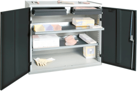 WERKZEUGSCHRANK S3000 RAL 7035/7016 2 SCHUBLADEN 100MM 2 WANNENBÖDEN 3007271