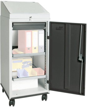 SCHRANKPULT S3000 FAHRBAR RAL 7035/7035 1 SCHREIBPULT 1SCHU 2WANNENBÖDEN 3091171