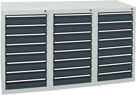 SCHUBLADENSCHRANK STS 410 RAL 7035/7016 24X100MM 7103171