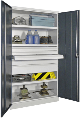 SCHWERLASTSCHRANK 1040X630X1950MM RAL 7035/7016 3 FB SL 3 36362-104-006-735716