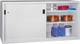 SCHWERLAST-SCHIEBETÜRENSCHRANK 2000X600X 1000MM R7035 4 BÖD. GP 30330-200-601-735