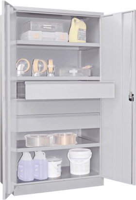 SCHWERLASTSCHRANK 1040X630X1950MM RAL 7035 3 FB SL 3 36362-104-002-735