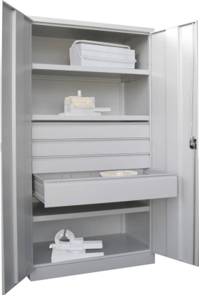 SCHWERLASTSCHRANK 1040X630X1950MM RAL 7035 3 FB SL 3 36362-104-004-735