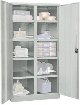 SCHWERLASTSCHRANK 1040X630X1950MM RAL 7035 BÖDEN 36366-104-001-735