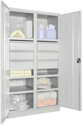 SCHWERLASTSCHRANK 1040X630X1950MM RAL 7035 6 FB SL 6 36366-104-002-735