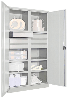 SCHWERLASTSCHRANK 1040X630X1950MM RAL 7035 6 FB SL 6 36366-104-003-735