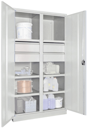 SCHWERLASTSCHRANK 1040X630X1950MM RAL 7035 6 FB SL 4 36366-104-007-735