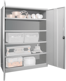 GROSSRAUM-SCHWERLASTSCHRANK 1470X630X 1950MM RAL7035 O.TW 36367-147-014-735