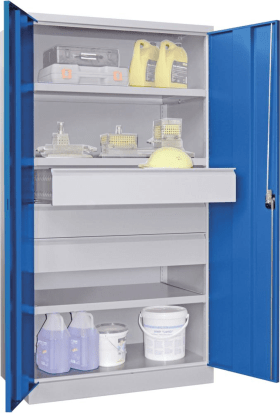 SCHWERLASTSCHRANK 1040X630X1950MM RAL 7035/5012 3 FB SL 3 36365-104-002-735512