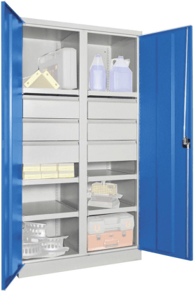 SCHWERLASTSCHRANK 1040X630X1950MM RAL 7035/5012 6 FB SL 6 36366-104-002-735512