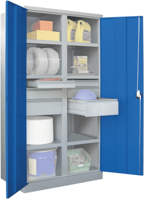 SCHWERLASTSCHRANK 1040X630X1950MM RAL 7035/5012 6 FB SL 6 36366-104-005-735512