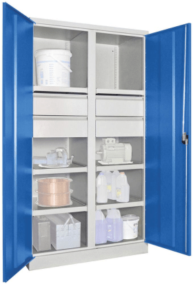 SCHWERLASTSCHRANK 1040X630X1950MM RAL 7035/5012 6 FB SL 4 36366-104-007-735512